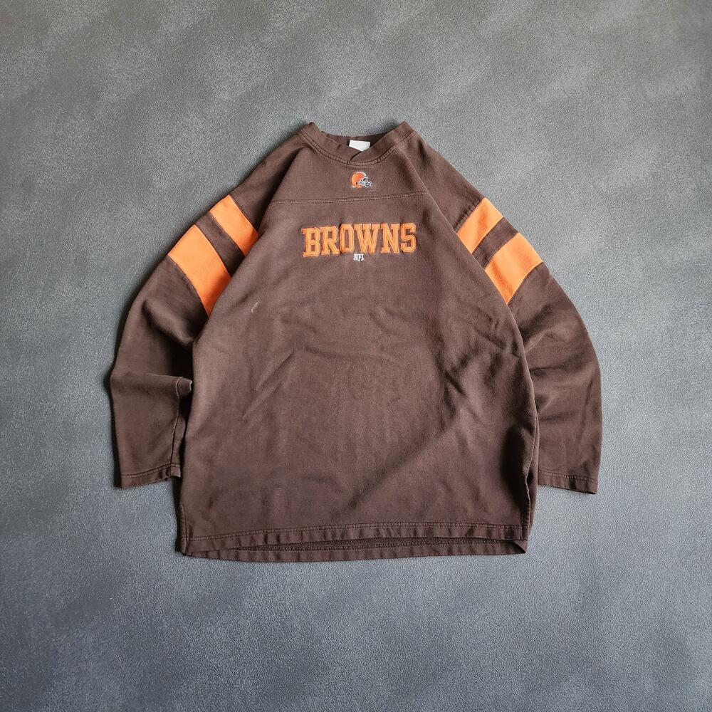Vintage Cleveland Browns Brown Sweatshirt Large